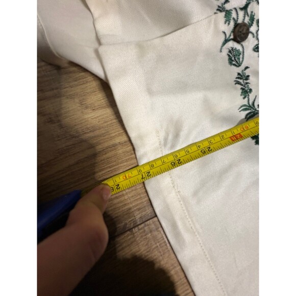 Pac Sun Green and White Floral Beach Button Up With Tag - Picture 6 of 6